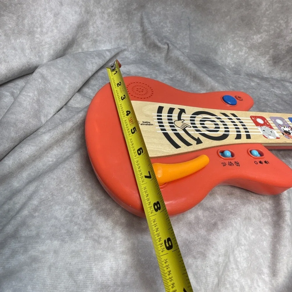 Baby Einstein Musical Wooden Electric Guitar Toy Strum Along Songs Montessori